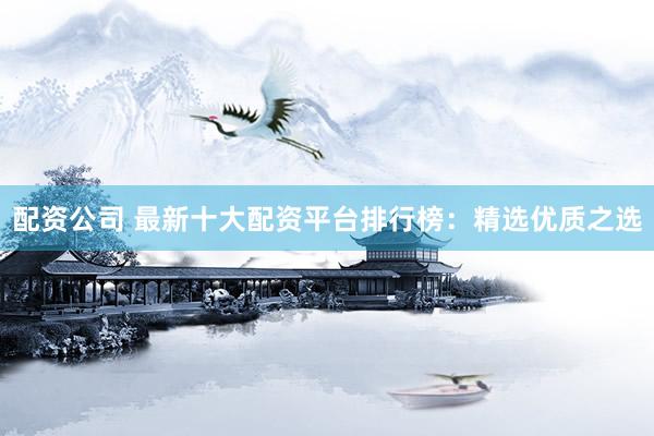 配资公司 最新十大配资平台排行榜：精选优质之选